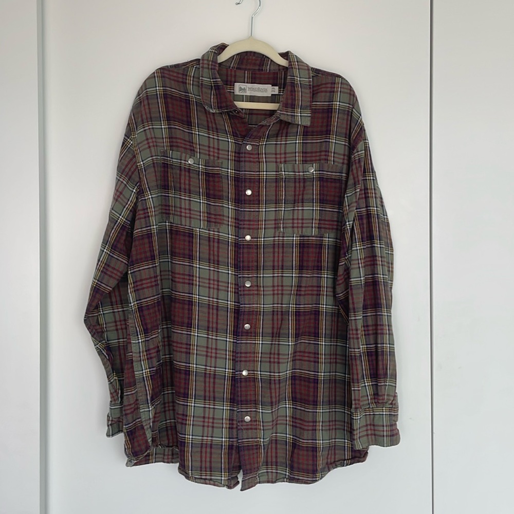 Cozy Wind River 100% cotton flannel shirt - Size XXL